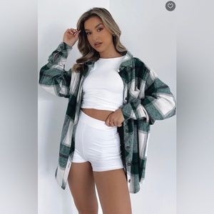 White fox Boutique plaid shirt